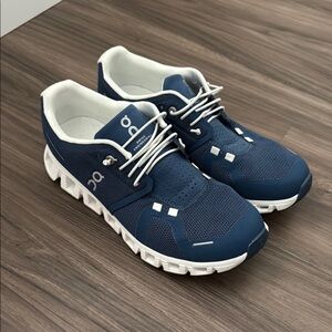 On Running Deep Blue Athletic Shoes